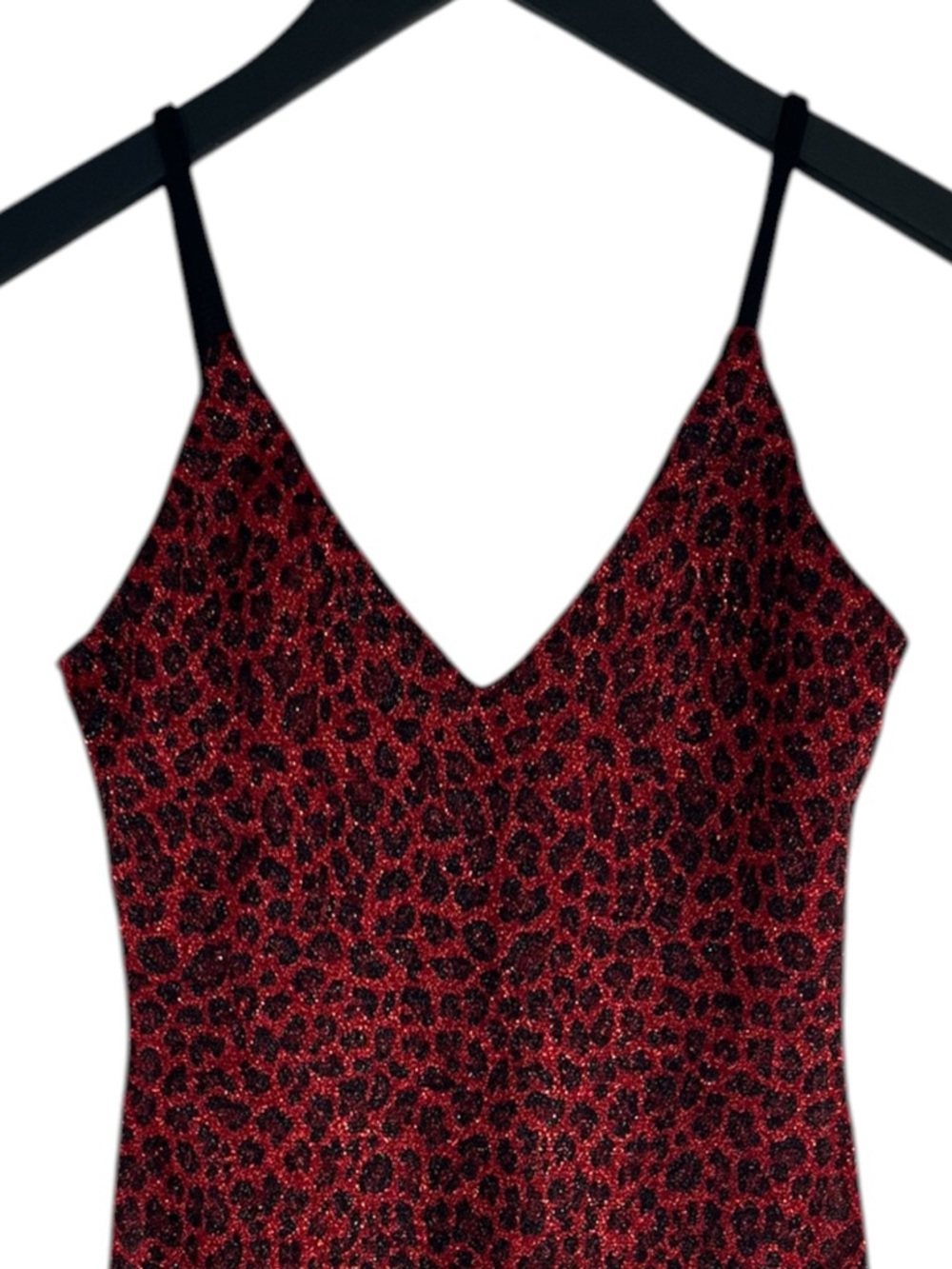 NWT Superdown stassie sheer mini dress in Red Leopard Print Size Medium - Picture 5 of 8